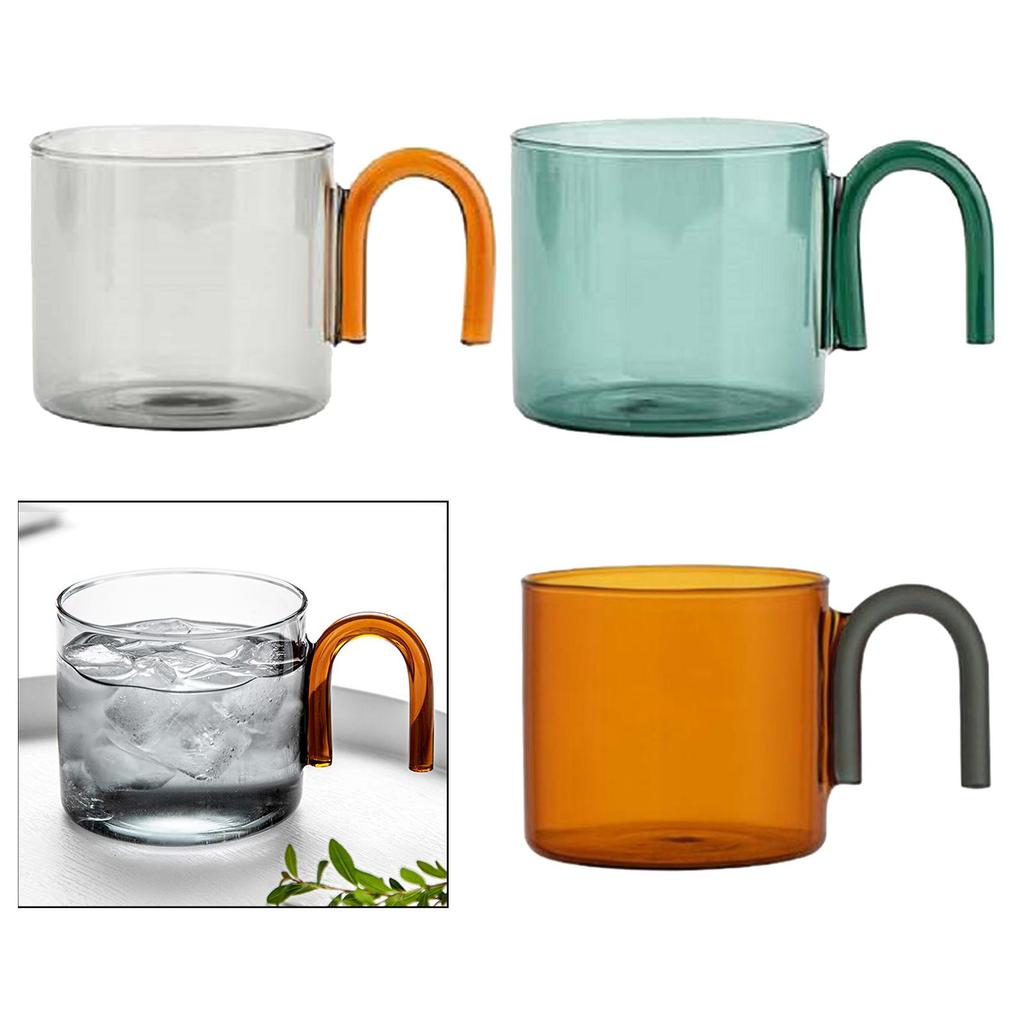 Glas Kaffemugg Dryckesvara Te Dryckeskopp för Frukostflingor Blommigt Te Kontor Hem