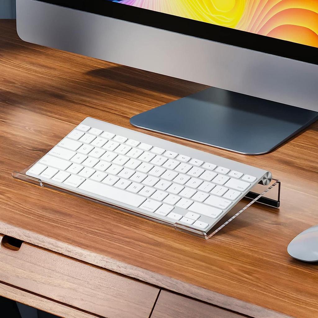 Tilted Keyboard Holder Acrylic PC Keyboard Display Tray Game necessity Computer Accessories For Ergonomic Typing At PC Rooms