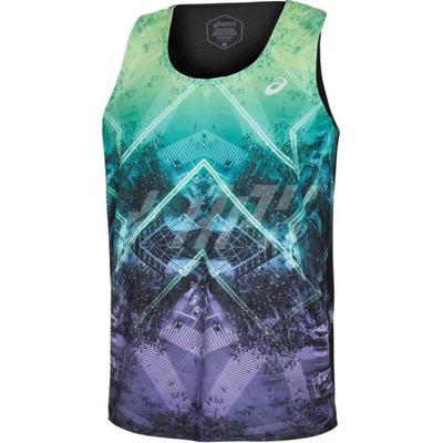 Top fără mâneci cu blocuri de culoare, moale, rece, cu gât rotund Bărbați Topuri Multicolor 2011C842-308