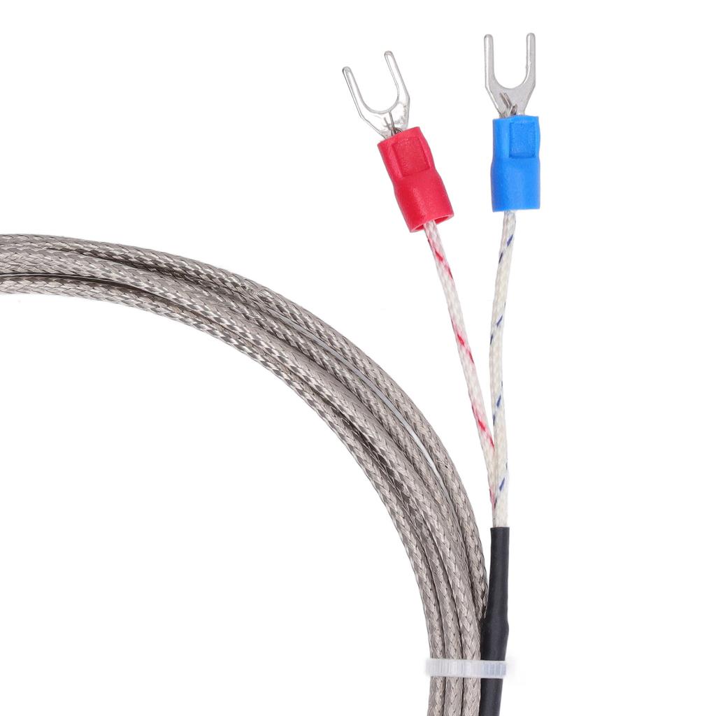 BERM K Type Screw Thermocouple Temperature Sensor Detector Gauge M6 Screw Thread 2 Wire Probe