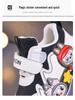 2025 Cartoon Toddler Sports Shoes: Korean-Style Leather Running & Casual Shoes for Boys, Spring/Autumn