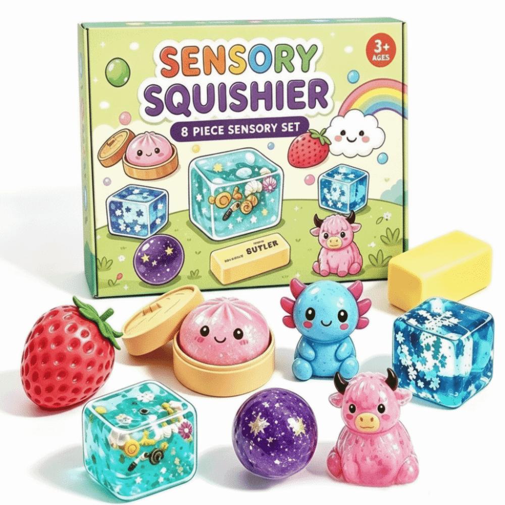 Random Color Butter Squishy Toy Butter Cheese Fidget Toy Bread Sensory Fidget Toy Squeeze Play