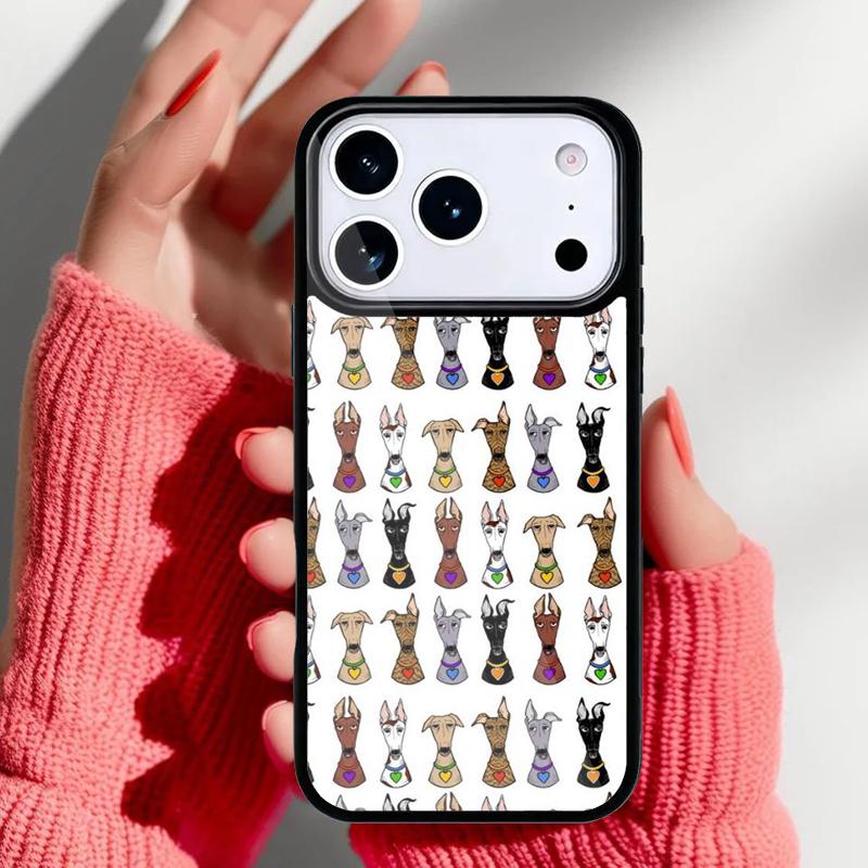 Galgo Greyhound Dog Phone Case for iPhone 17 16 15 14 13 Pro Max Back Cover for 12 11 Pro Coque