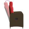 Outdoor Table Set 7 Pcs Poly Rattan