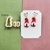 5Pcs Christmas Themed Clay Earring Maker Tool for Clay Earrings, Christmas Themed Clay Earring Molds Clay Cutter