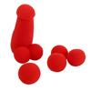 1 Set Small Sponge Brother Magic Tricks 4pcs Red Sponge Balls Funny Gadgets Street Stage Close Up Magic Prop Magician Joke
