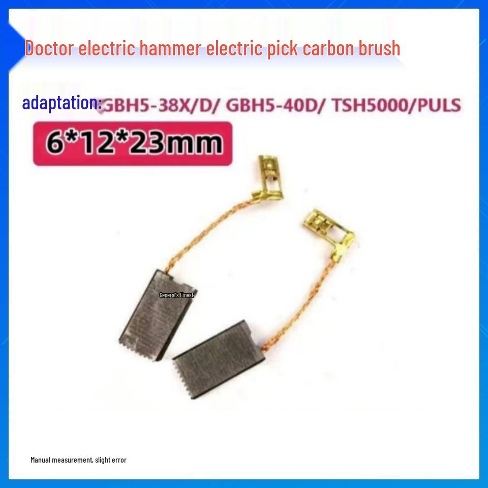 Durable Carbon Brush Set for Grinders, Drill, Hammer, Polisher, Cutter, and Picker Tools