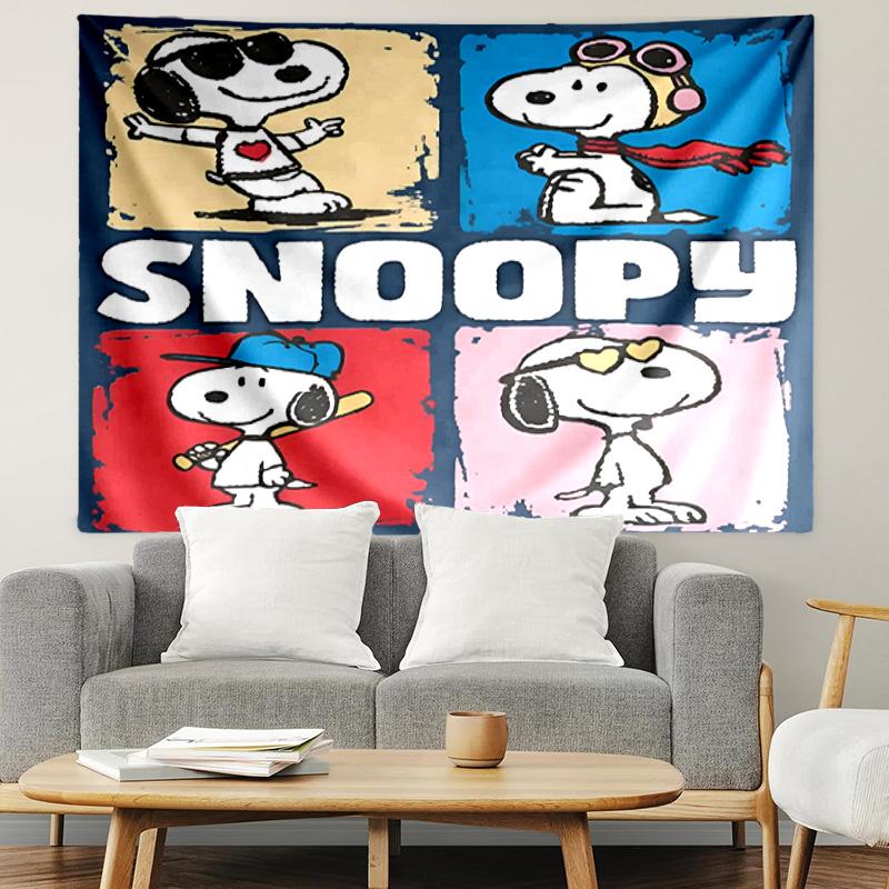 Snoopy Print Tapestry, Lightweight Wall Hanging, for Bedroom, Dorm, Living Room, Home Art Decor, Birthday Christmas Gift for Friends