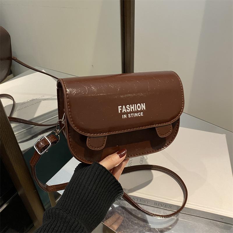Handbag Bag Female Foreign Style 2025 New Model This Year Popular Niche Design Fashion Saddle Bag Shoulder Bag Messenger Bag
