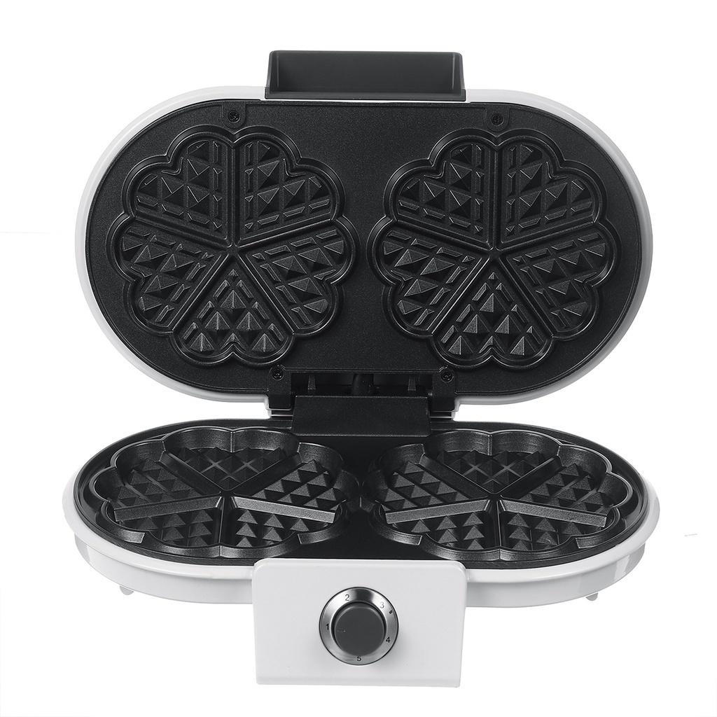 1200W 220-240V Bubble Egg Cake Oven Breakfast Waffle Machine Electric Baking Pan 50/60Hz Multi-functional Double‑Head Waffle Maker