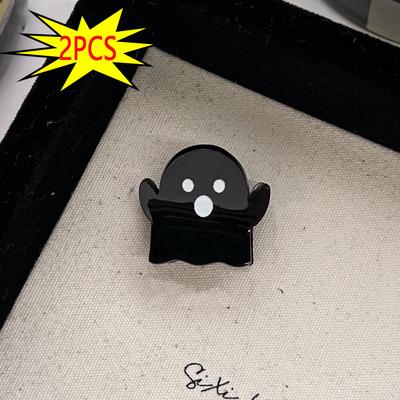 2 ks Halloweenská roztomilá duchová sponka do vlasů Mini dámské dekorativní produkty Sváteční zábavné doplňky do účesu