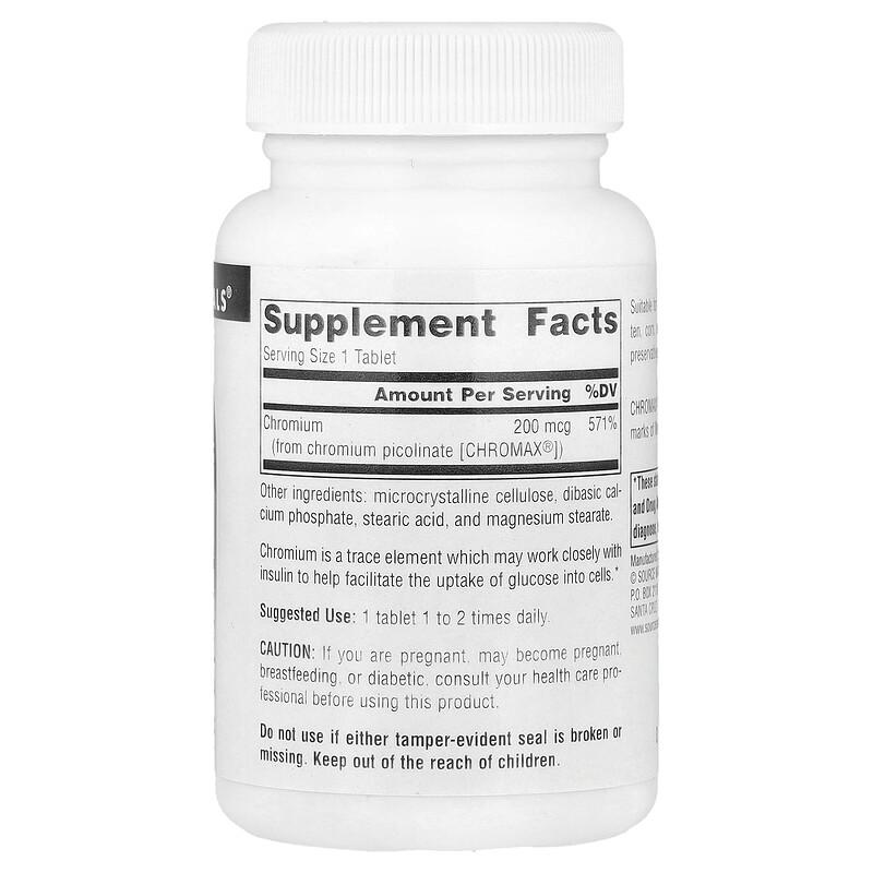 Chromium Picolinate, 200 mcg, 240 Tablets