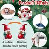 12/24pcs/set New Creative Wooden Christmas Dwarf Gnome Decoration Small Hanging Christmas Tree Decoration Wooden Plaque Set