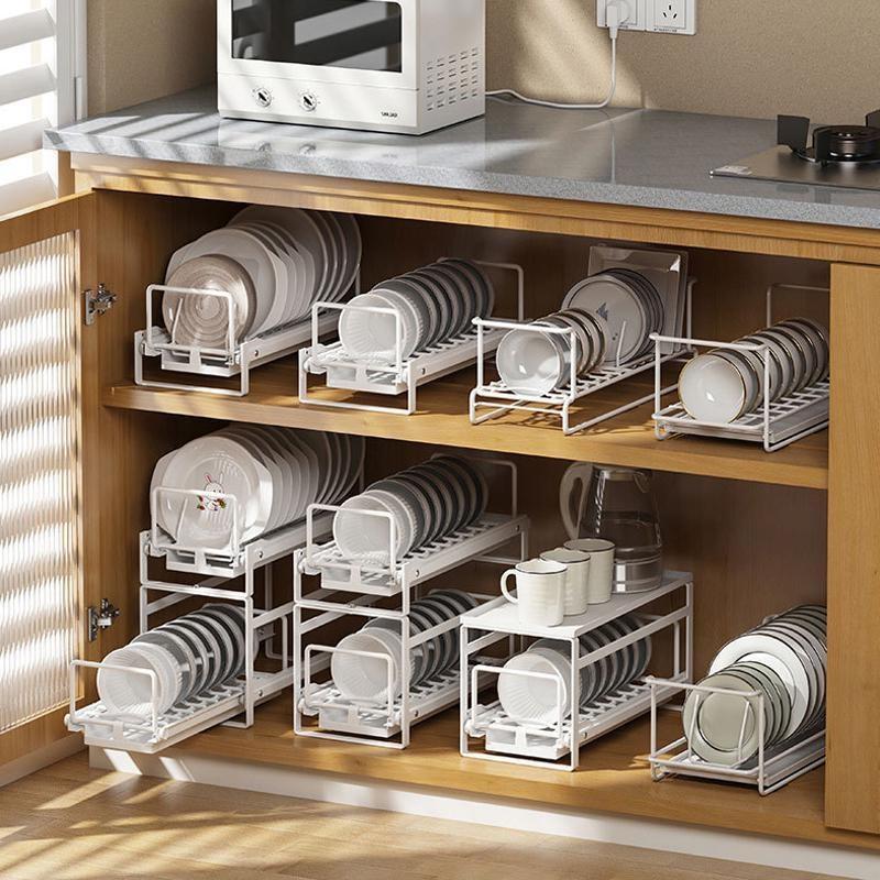 Kitchen Storage Rack Stainless Steel Dish Drainer Storage Shelf Household Sink Dishwashing Rack Organizer Tools