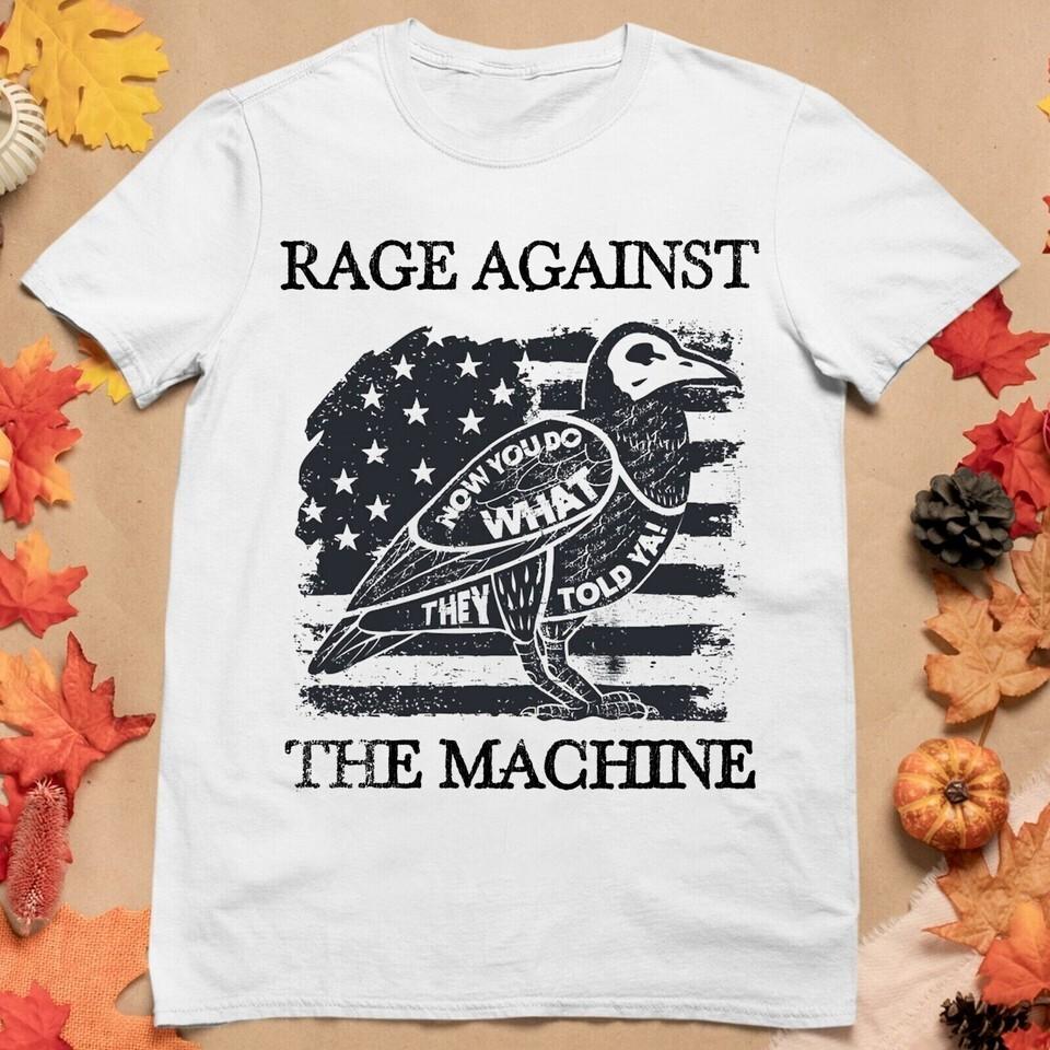 Rage Against The Machine T-Shirt RATM Cotton Unisex All Size Shirt Unisex T-Shirt XXL