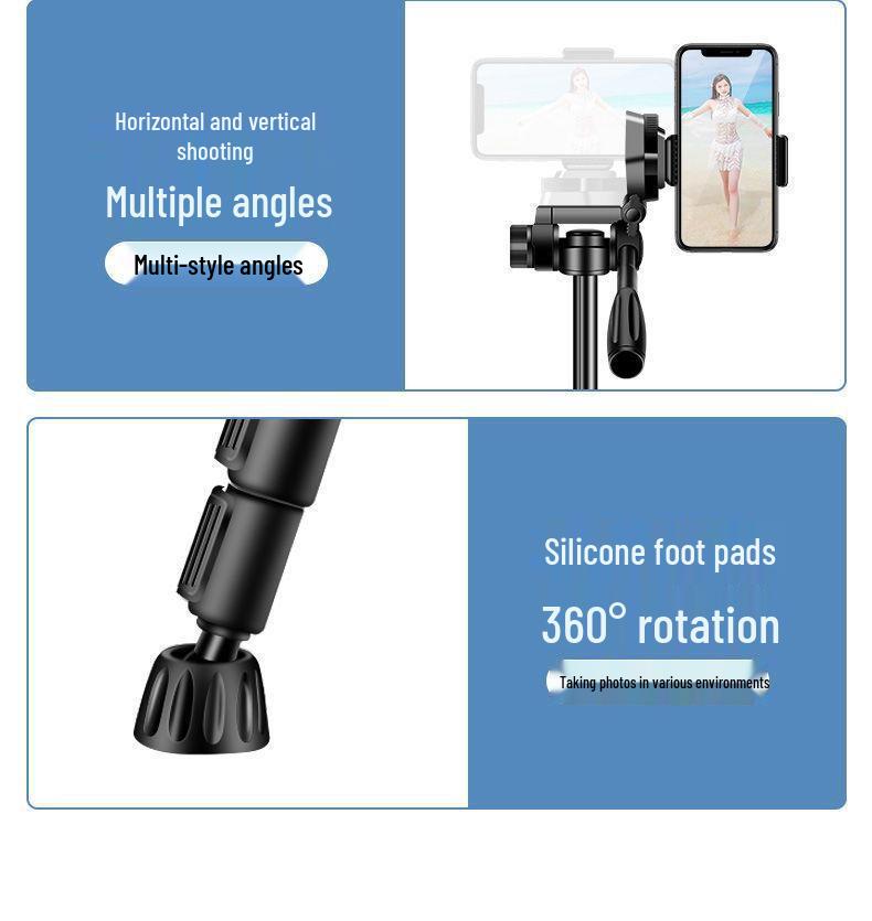 Universal Tripod with Phone Holder & Stabilizer for Photography, Videos, and Outdoor Use