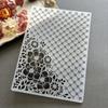 2D Grid Embossed Texture Board Mold for Crafting and Journals