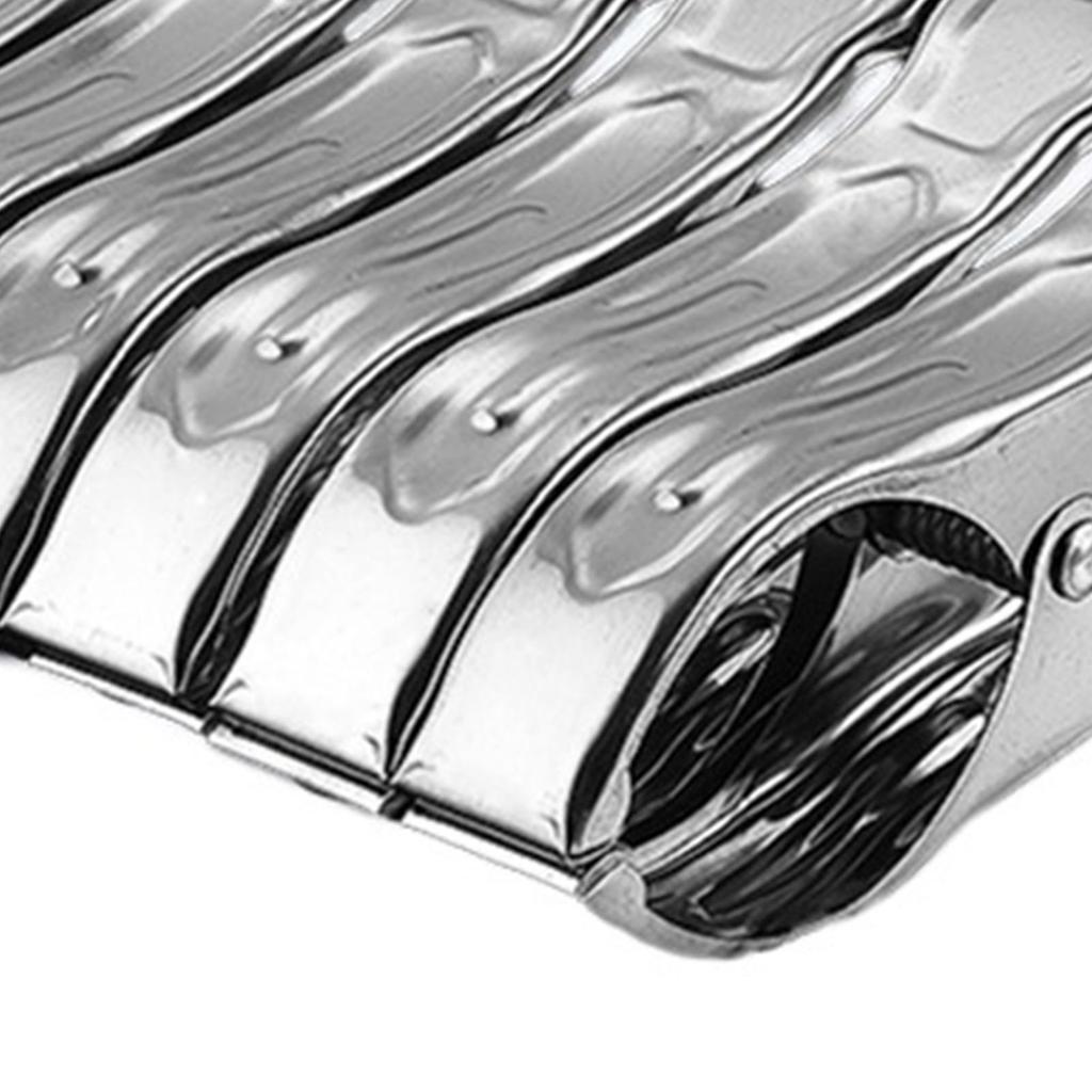 Heavy Duty Clothes Pins 6pcs Stainless Steel Clothespins Windproof Metal Large Clothes Pins Quilt Clamps for Home Use