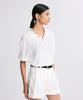 Liimaen Boucle Knit Polo Shirt White