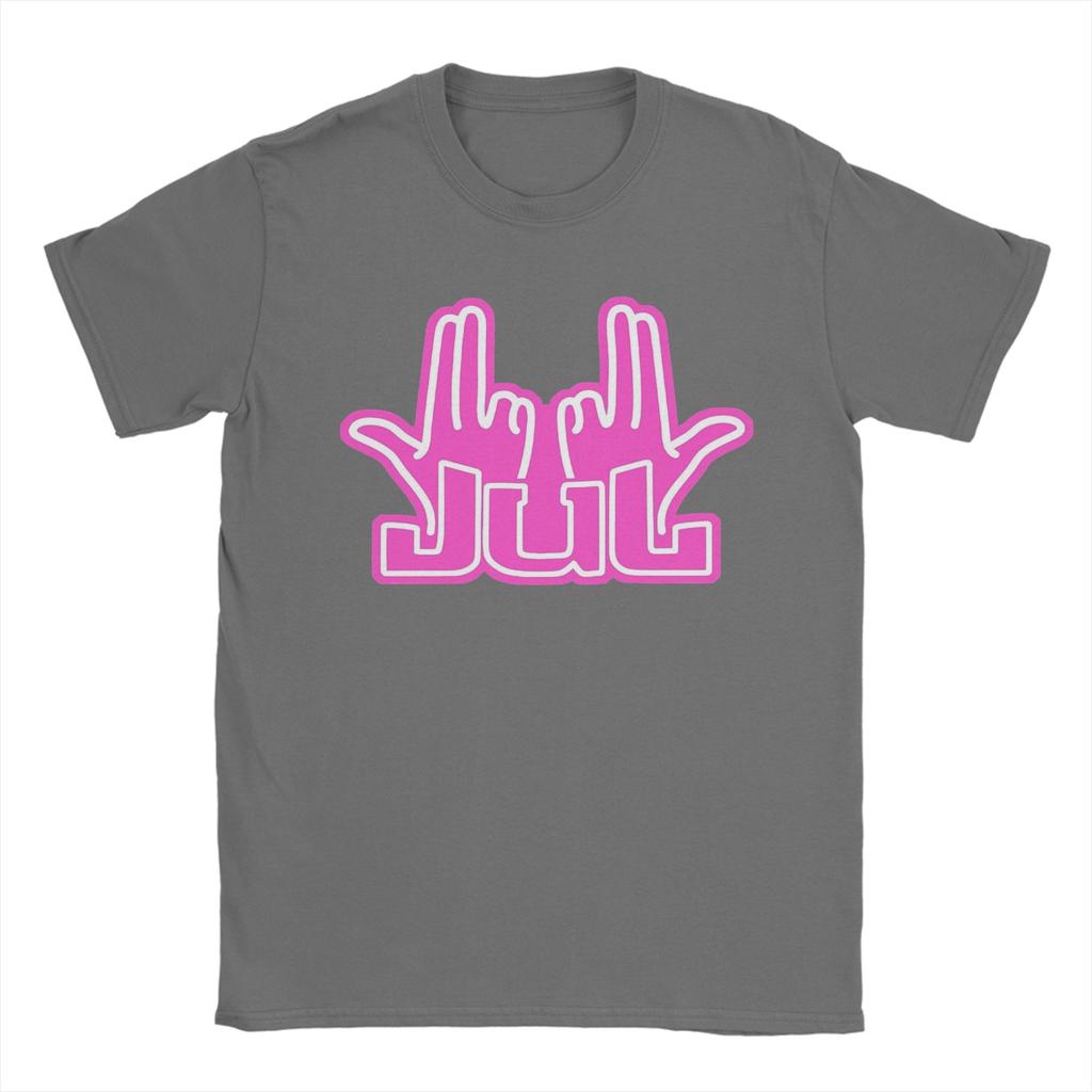 Mens TShirts Rapper Singer Jul Sign Amazing 100 Cotton Tees Short Sleeve T Shirt O Neck Tops Printed