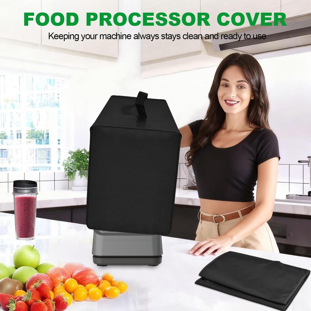 Food Processor Cover for Ninja, Heavy Duty Waterproof Dustproof Food Processor Protective Cover Case for Ninja Food Processors Plus 9-Cup, BN601/XL