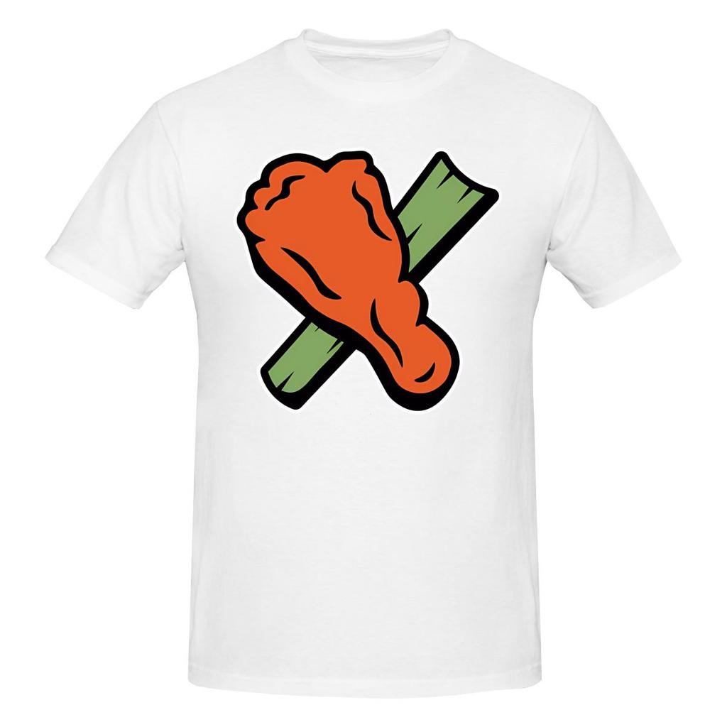 Buffalo Chicken Wing Drumstick And Celery Salt Style Tshirt Casual And Loose Full Texture Shirt