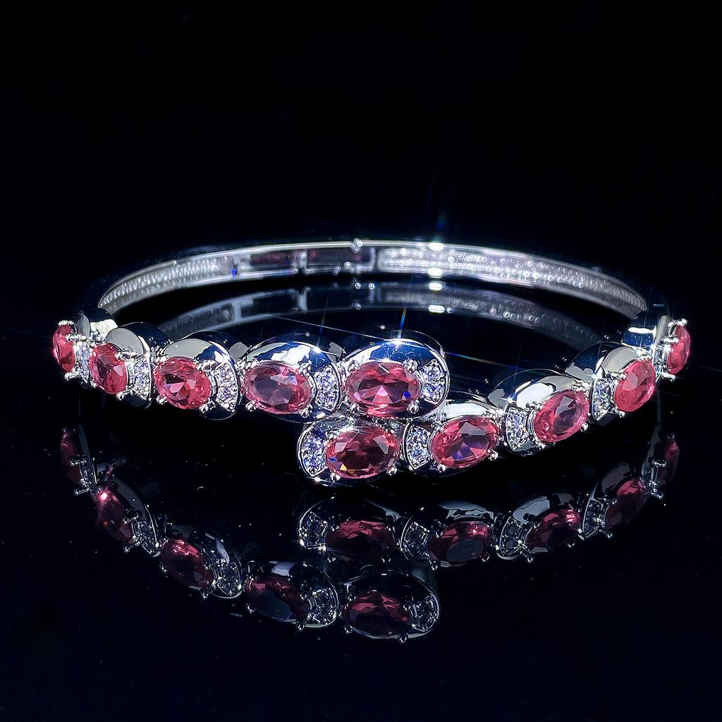 New Version of the Classic Fully Inlaid Zircon Women's Fashion Light Luxury High-end Bracelet
