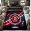 Tappeto in Flanella Stampato Manchester United Antiscivolo Morbido Poliestere Tappeto per Pavimento Tappetino Decorativo per Interni per Camera da Letto Soggiorno Divano