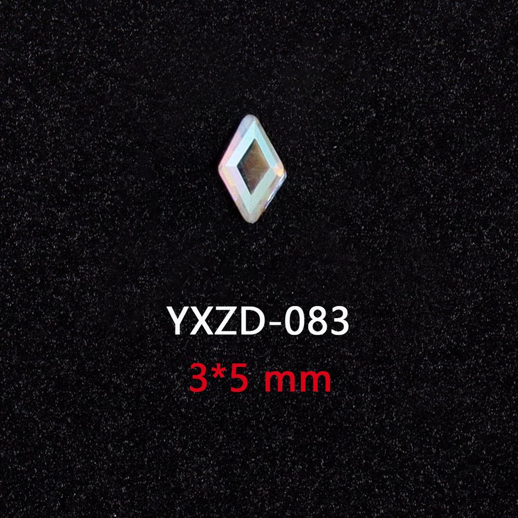AB Farbe Flachboden Speziell geformter Diamant Symphonie Liebe Stern Schmetterling Nagel Glas Nagelkunst Tragen Nagel Kleiner Schmuck