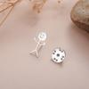Skyrim Middle Finger Stickman Brooch for Men Women Punk Hip Hop Stainless Steel Pins Badge Accessories Friends Gift Wholesale
