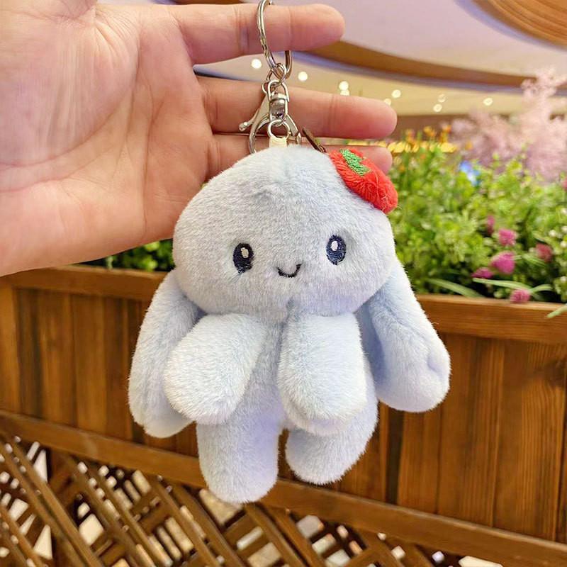 Rabbit Lovely Strawberry Keychain Plush Toy Adorable Stuffed Animal Gift Idea