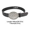PU Leather Western Cowboy Belt Vintage Waist Belt Fashion Buckle Belt  Men Women