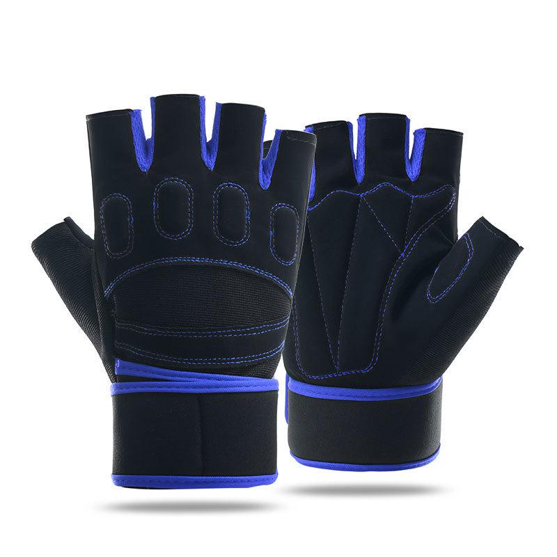 

Дышащие защитные полупальцевые перчатки для упражнений с гантелями, тяжелой атлетики, для активного отдыха, велоспорта, альпинизма, улучшенные, противоскользящие и износостойкие One Size