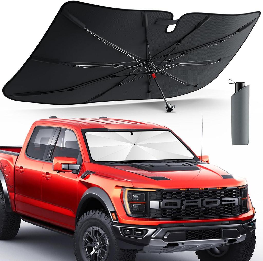 Car Windshield Heat Insulation Sunshade: Full Blackout Summer Sun Protection Umbrella
