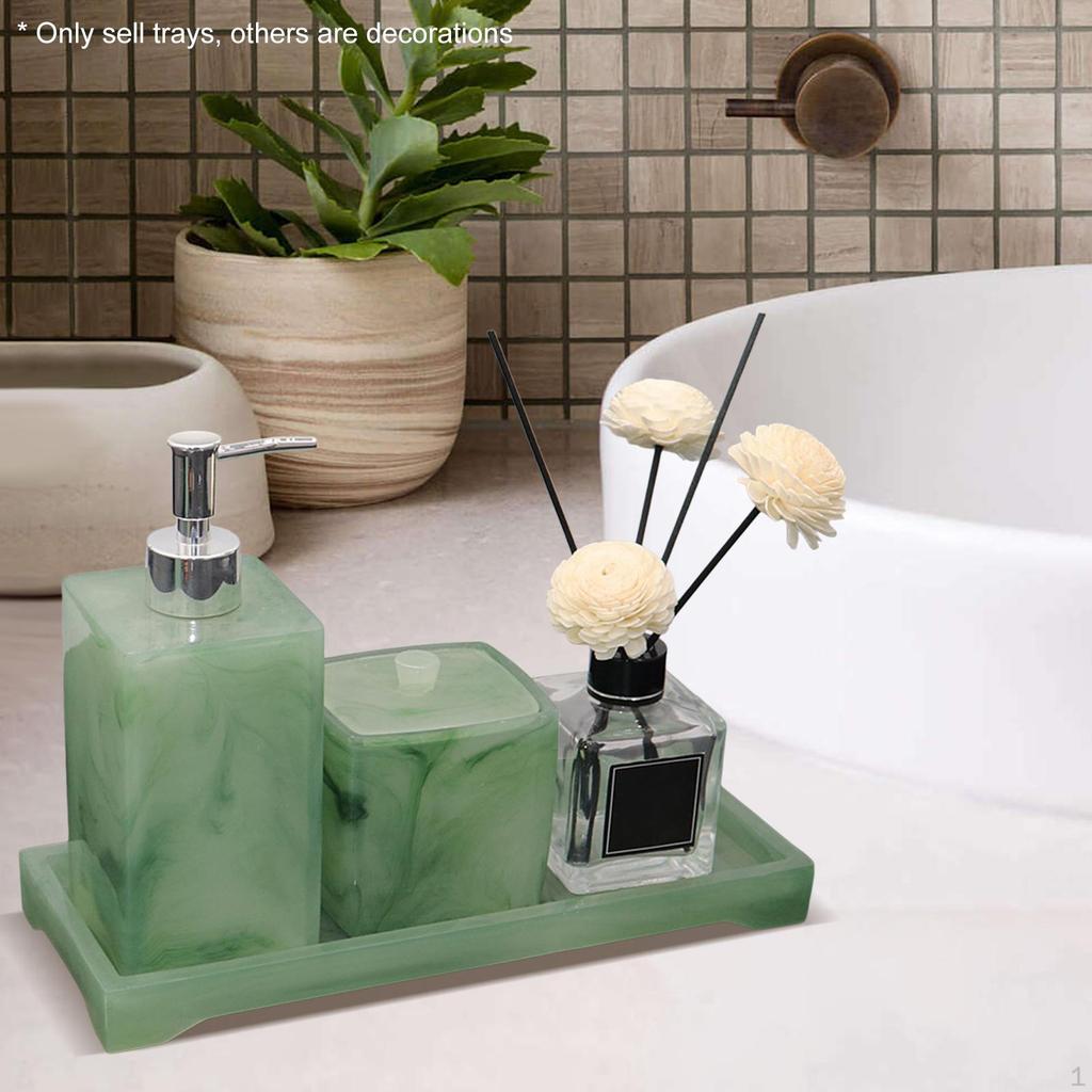 Bathroom Tray Counter Vanity Countertop Organizer for Tissues Candles