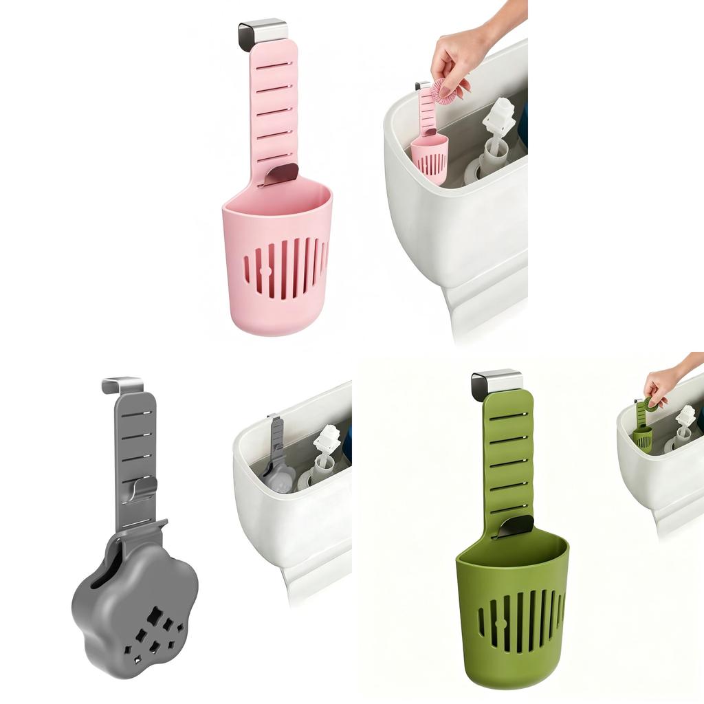 Toilet Tank Cleaning Tablet Holder With Metal Hook For Home Maintenance And Gift