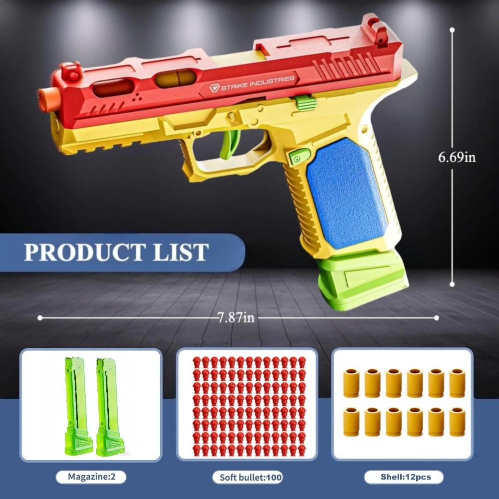 Continuous Shooting Toy Gun SIG17 Airsoft Pistol Shell Eject Empty Hanging Launcher Outdoor Game for Children Christmas Gift
