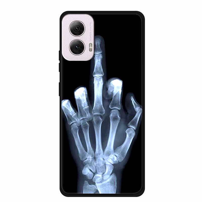 For Moto G Power 2024 Case TPU Animals Soft Silicone Phone Cases For Motorola G Power 2024 5G Wolf Protector Original Back Cover