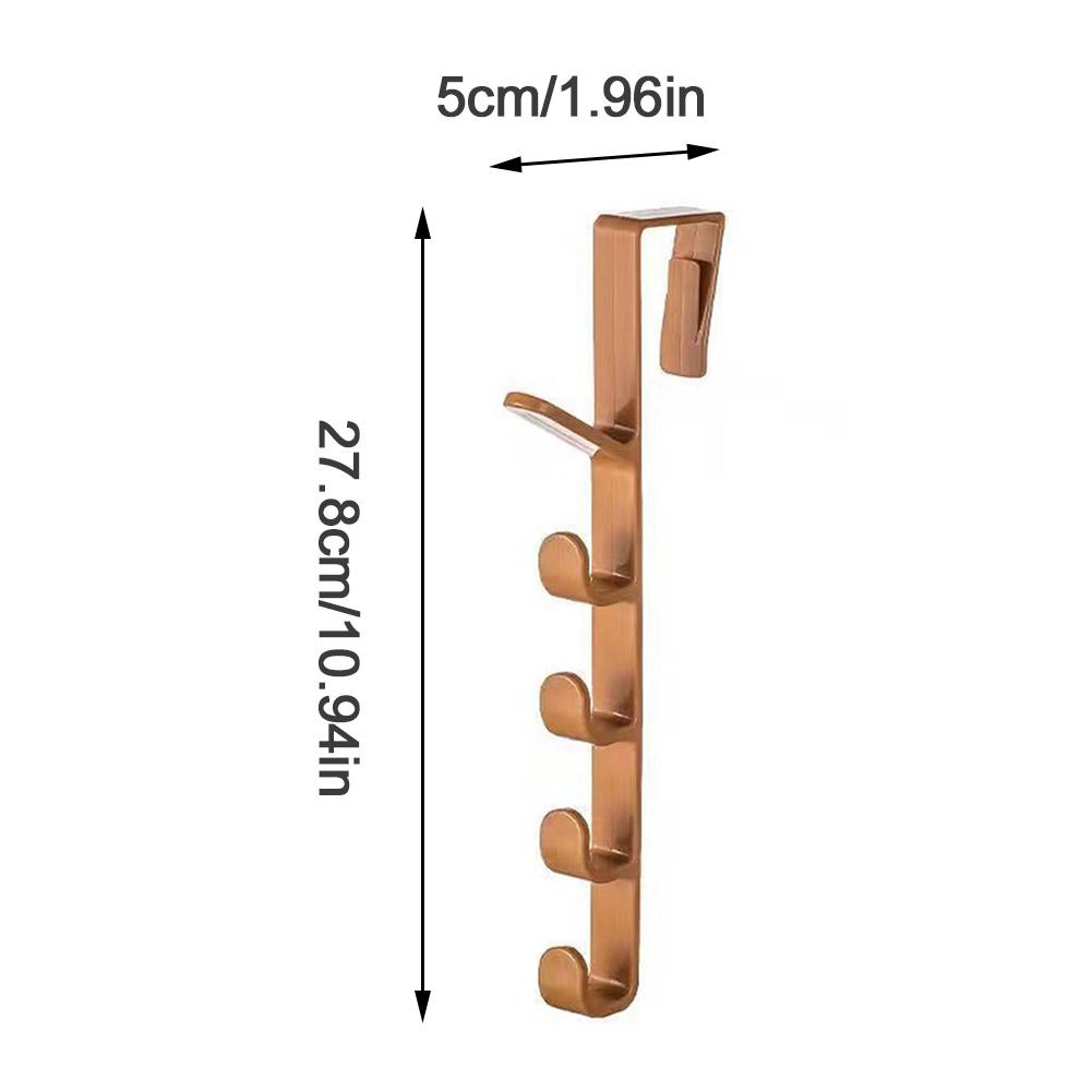 1PCS Dormitory Wardrobe Hanger Bags, Hats And Clothes Hanging On The Wall Behind The Door Without Drilling Storage Rack