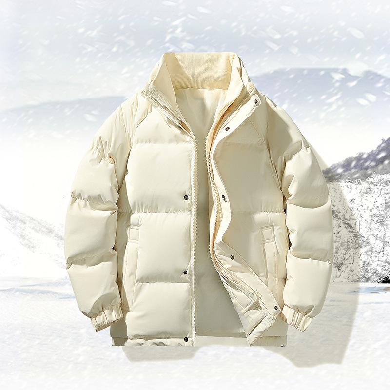 Cotton-padded Coat Men and Women Winter New Casual Collar Loose Cotton-padded Jacket Couple Padded Jacket Thick Warm Cotton-padded Coat Men's Wear