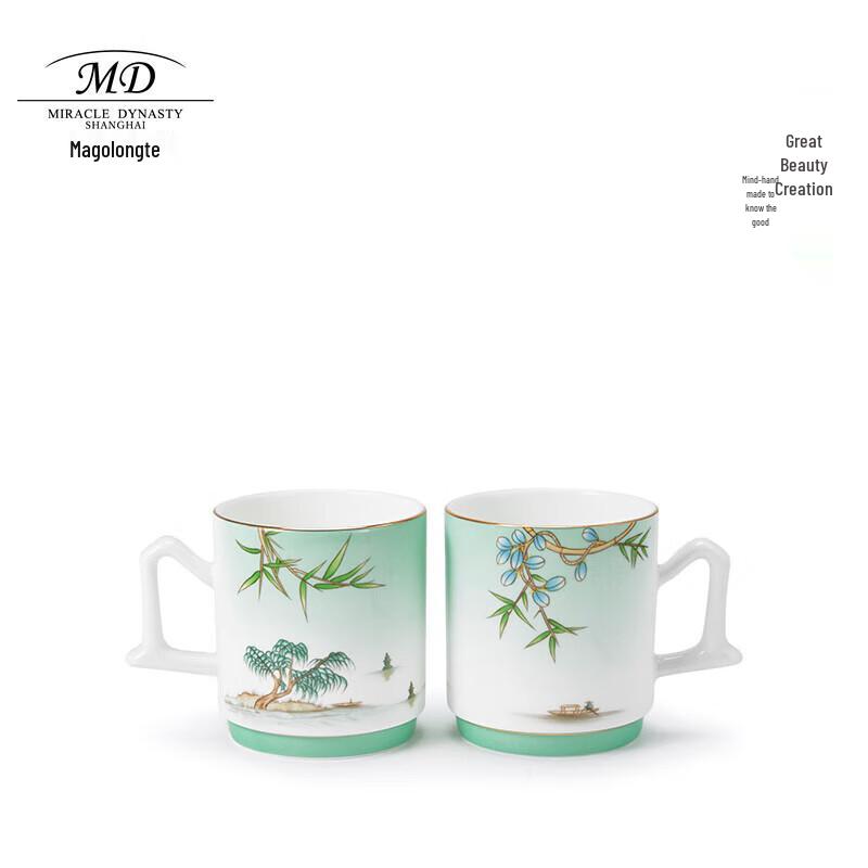 

Margolonte West Lake Feast Ceramic Couple Mugs