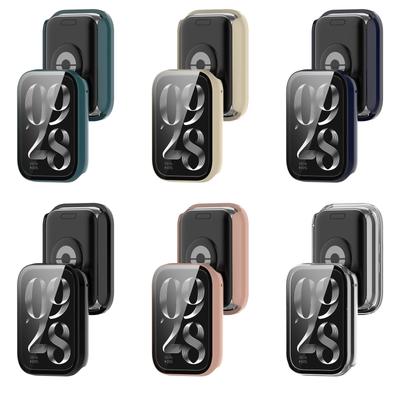 Watch Housing Protective Case with Film Screen Protector for Smart Band 8 Pro Wristwatch Full-coverage Shockproof Shell