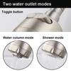 304 Stainless Steel Single Cold Water Sink Faucet Universal Rotation Single Handle Black Color Deck Mounted Sink Water Tap