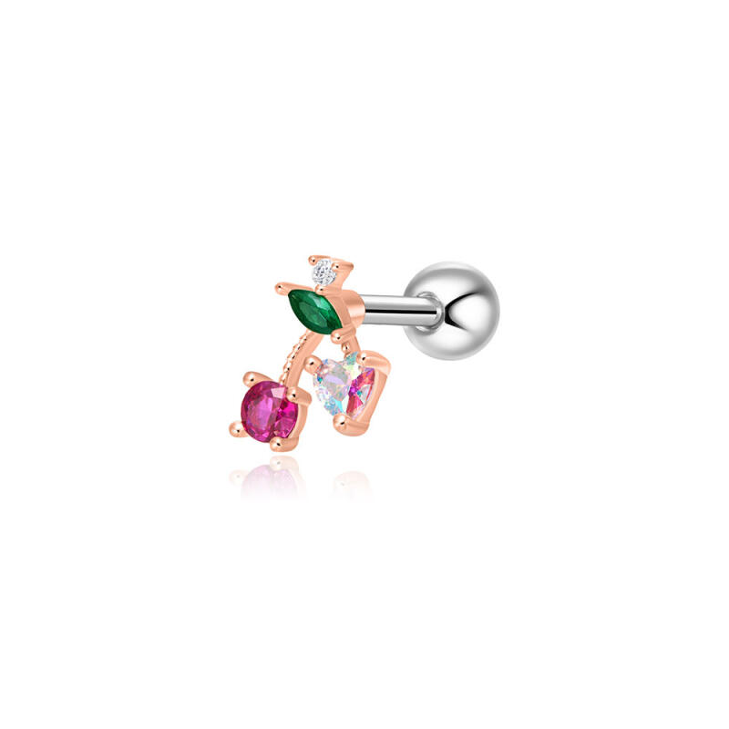 

Cherry Cubic Surgical Piercing rose gold