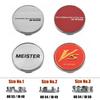 4PCS WORK Center Cap 53mm & 54mm Wheel Caps MEISTER VS EQUIP Emblem Wheel Cover Cap Hubcaps Car Rim Accessories