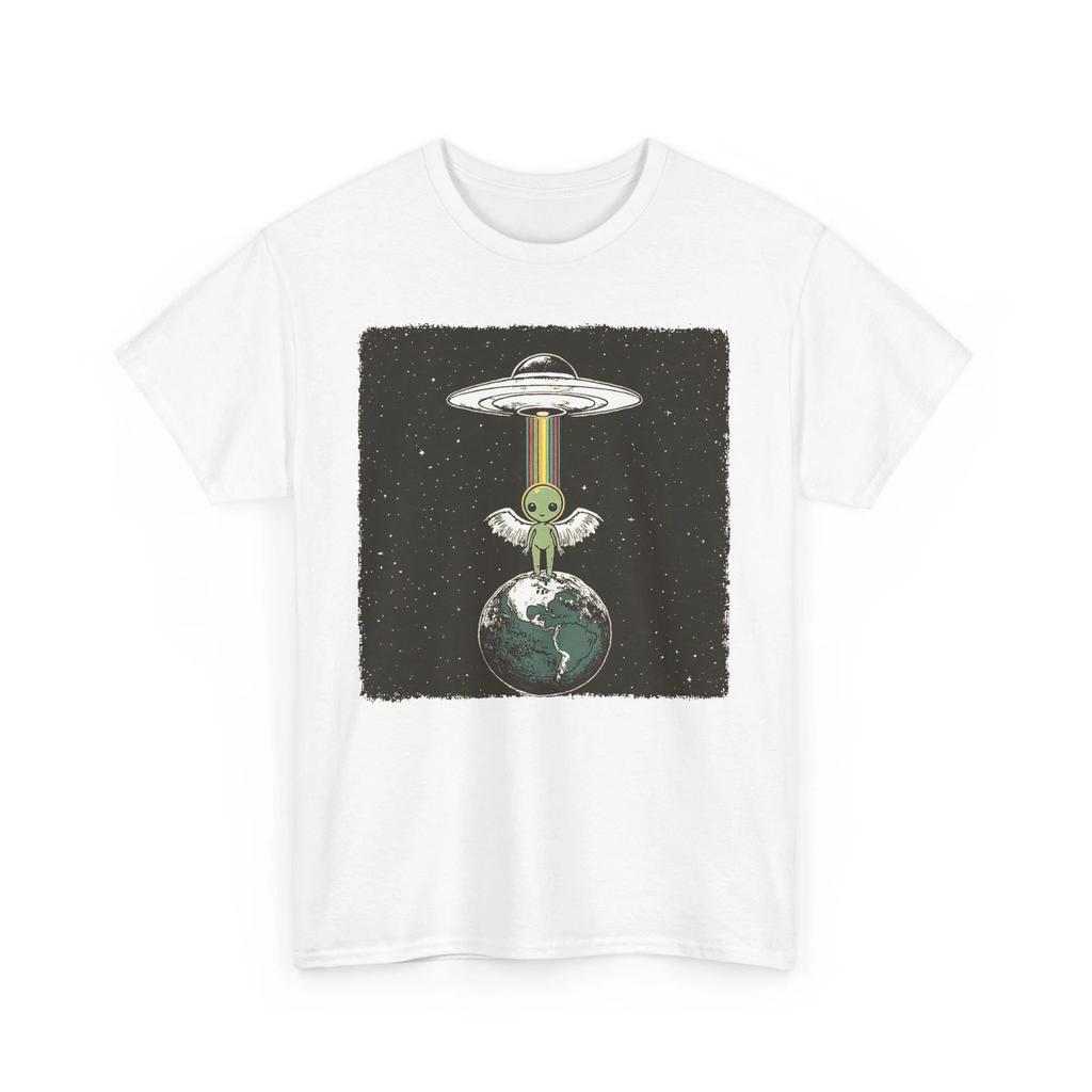 Cosmic Alien T-Shirt | UFO Graphic Tee | Sci-Fi Style Tee