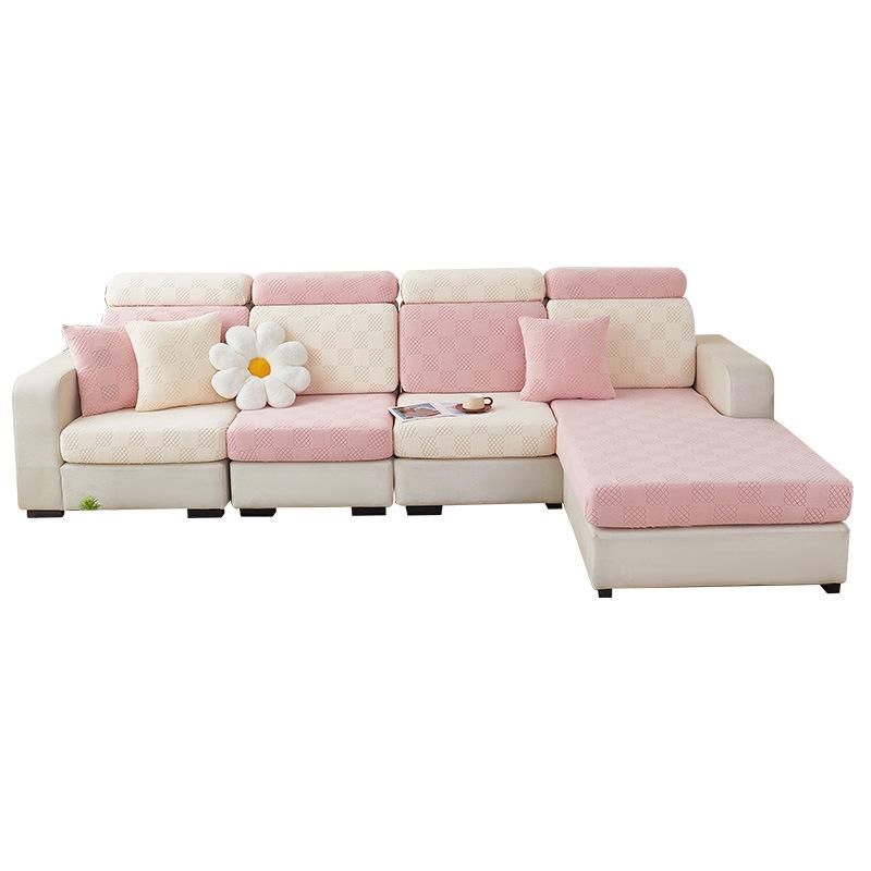 Natahovací potah na pohovku Nový potah All Inclusive může pokrýt Four Seasons Universal Pink Pohovka Tofu Block Potah na sedák