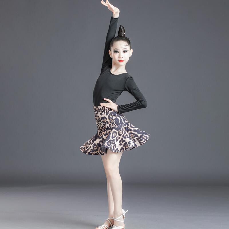 Costume da Palco Danza Latina per Bambine e Ragazze per Competizione di Ballo Liscio Festa Top o Gonna Completo Abbigliamento Professionale per Performance per Bambini