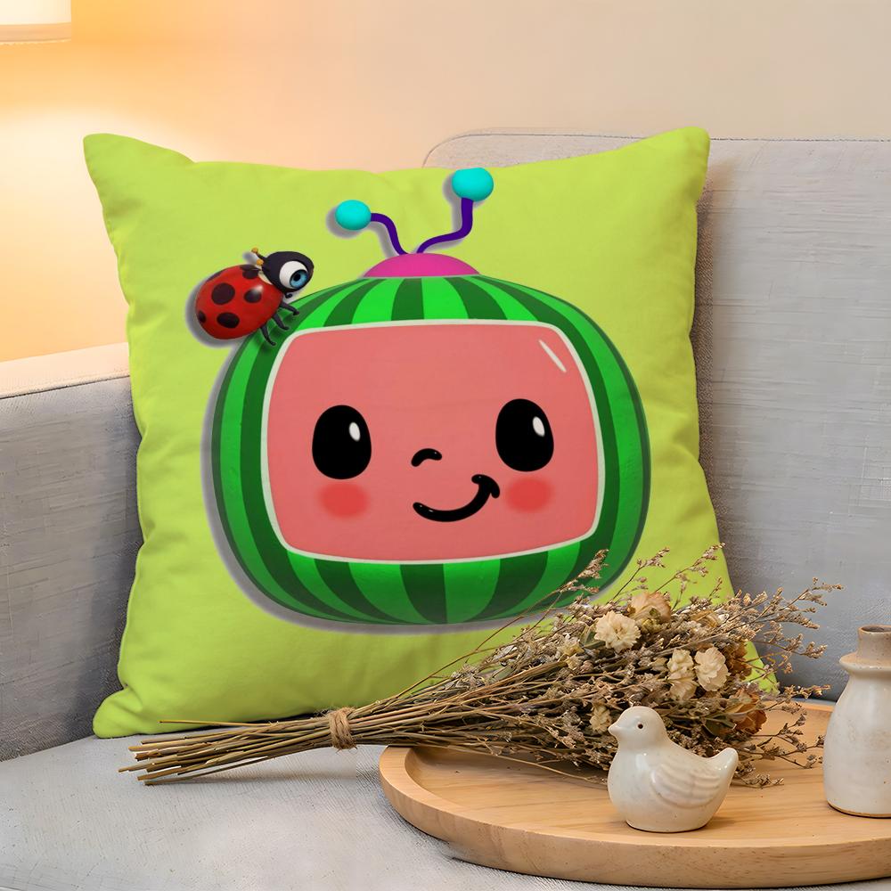 Cushion Cover  Linen  SkinFriendly Soft Decorative Case For Sofa Home Decor Cartoon CChildrens Pillow cover