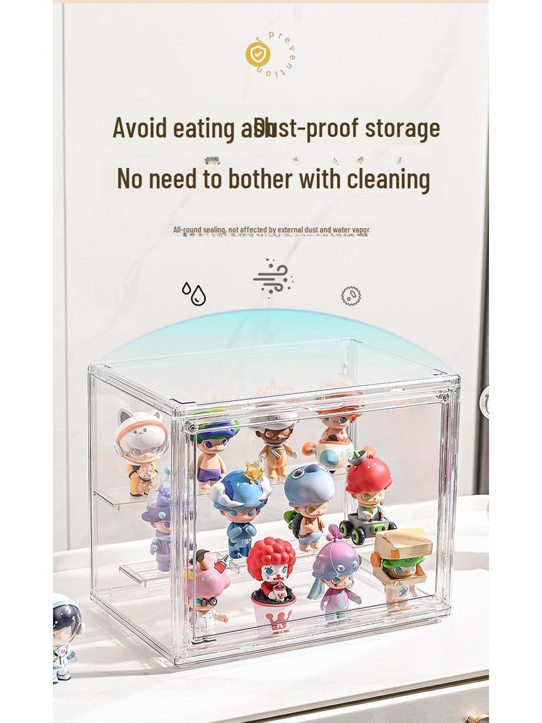 Transparente Ausstellungs- und Aufbewahrungsbox für Pop Mart, Lego-Figuren, Ornamente, Puppen und Spielzeug
